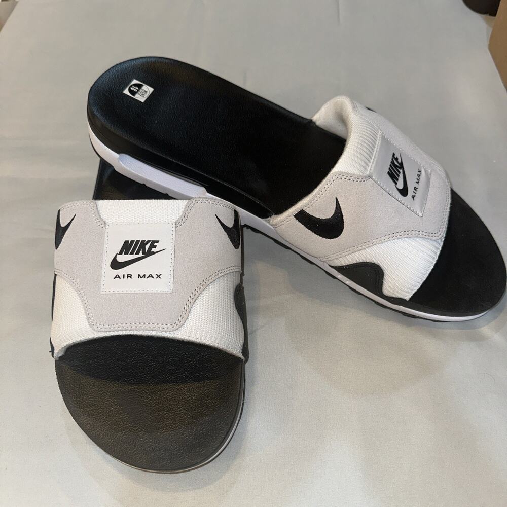 Nike Air Max 1 Slide Men's Size 18 'Black/Grey' DH0295-102
